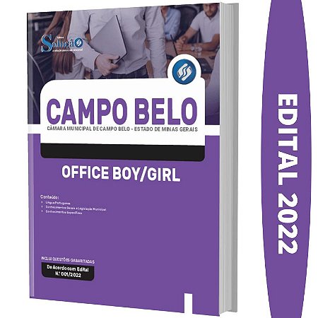 Apostila Câmara Campo Belo MG - Office Boy/Girl