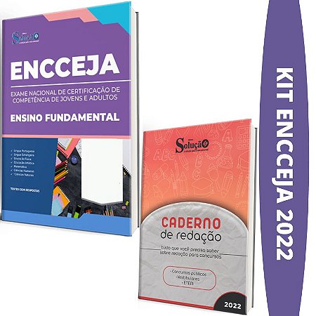 Kit Apostila Vestibular Ensino Fundamental ENCCEJA + Redação