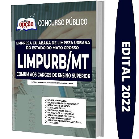 Apostila Concurso Limpurb Cuiabá MT - Cargos Ensino Superior