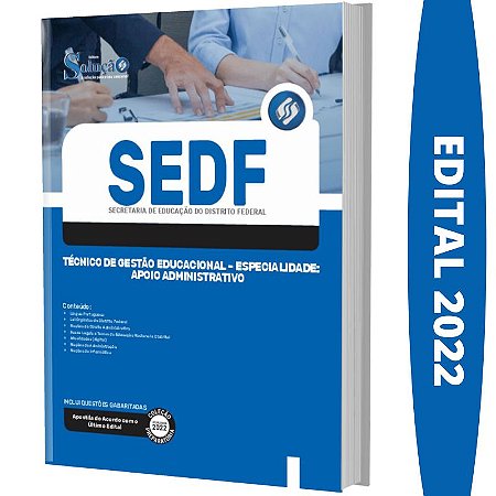 Apostila Concurso SEDF - Apoio Administrativo