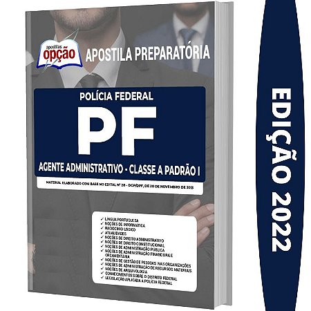 Apostila Polícia Federal (pf) Agente Administrativo Padrão 1