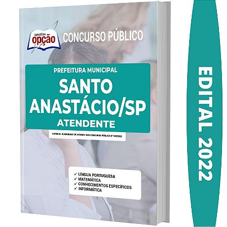 Apostila Prefeitura Santo Anastácio SP - Atendente