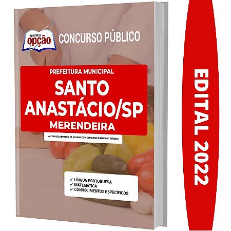 Apostila Prefeitura Santo Anastácio SP - Merendeira