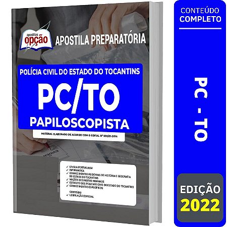 Apostila Concurso PC TO - Papiloscopista Polícia Tocantins