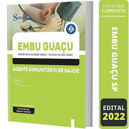 Apostila Concurso Embu Guaçu SP Agente Comunitário de Saúde