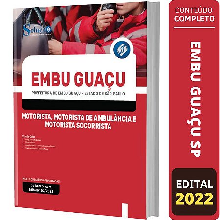 Apostila Prefeitura Embu Guaçu SP - Cargos de Motorista