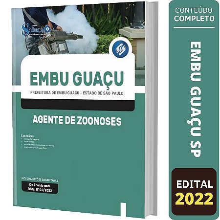 Apostila Prefeitura Embu Guaçu SP - Agente de Zoonoses