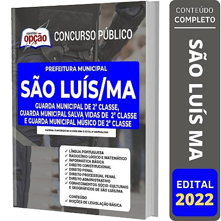 Apostila São Luís MA Guarda Municipal Salva Vidas 2ª Classe