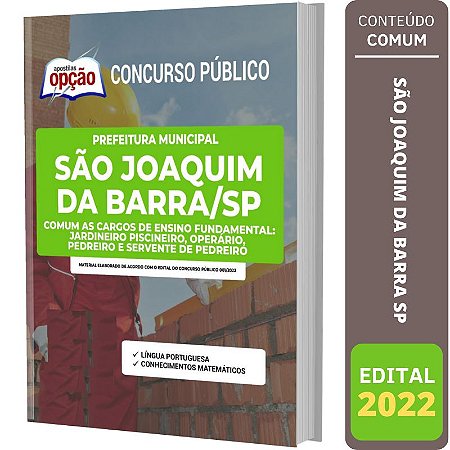 Apostila São Joaquim da Barra - Cargos de Ensino Fundamental