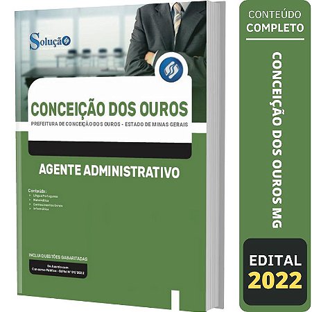 Apostila Concurso Conceição dos Ouros Agente Administrativo