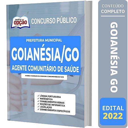 Apostila Prefeitura Goianésia GO Agente Comunitário de Saúde