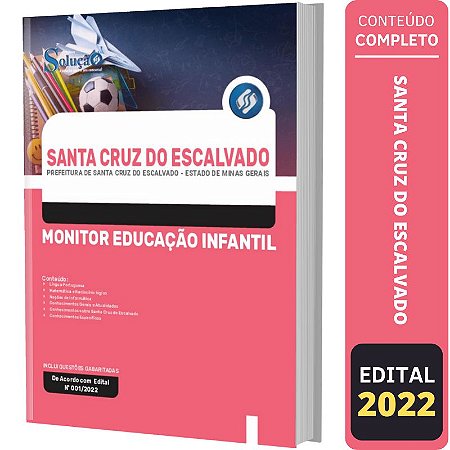 Apostila Santa Cruz do Escalvado Monitor Educação Infantil