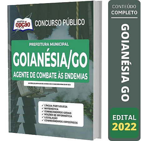 Apostila Concurso Goianésia GO Agente de Combate às Endemias