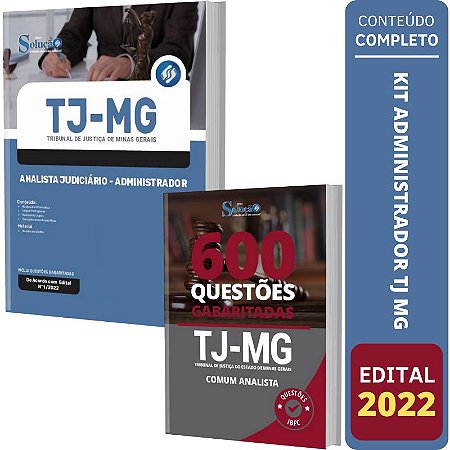 Kit Apostila Concurso TJ MG Analista Administrador + Testes