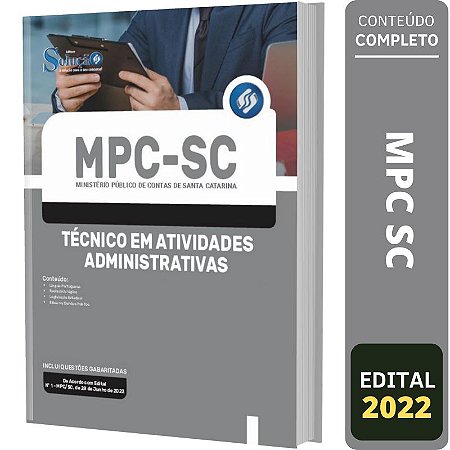 Apostila Concurso MPC SC Técnico Atividades Administrativas