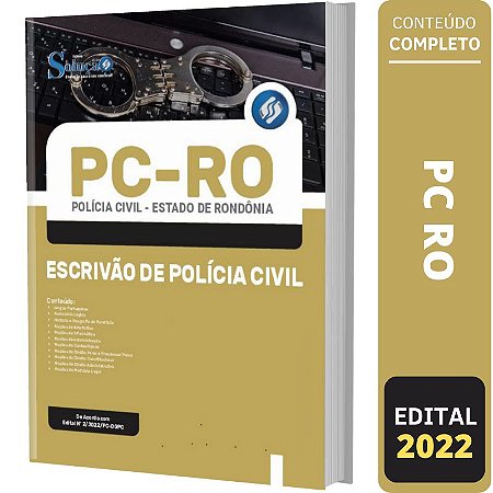 Apostila Concurso PC RO - Escrivão de Polícia Civil