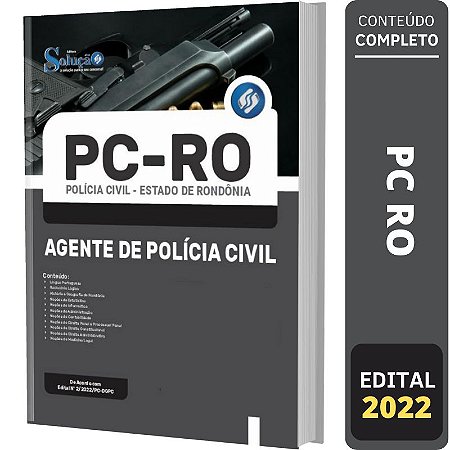 Apostila Concurso PC RO - Agente de Polícia Civil