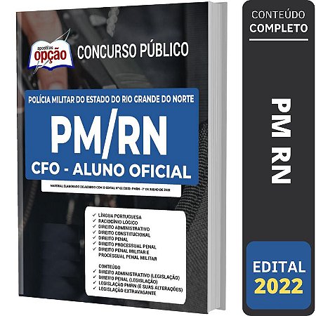 Apostila PM RN - CFO - Aluno Oficial Polícia Militar RN