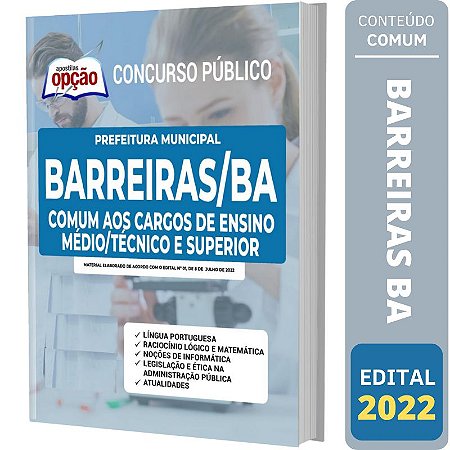 Apostila Barreiras BA - Agente Fiscal Telefonista