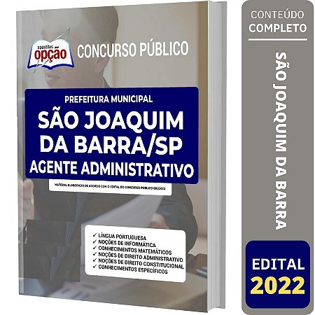 Apostila São Joaquim da Barra SP - Agente Administrativo