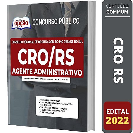 Apostila Concurso CRO RS - Agente Administrativo