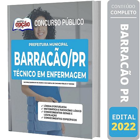 Apostila Prefeitura Barracão PR - Técnico em Enfermagem