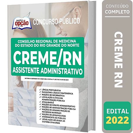 Apostila Concurso CREME RN - Assistente Administrativo