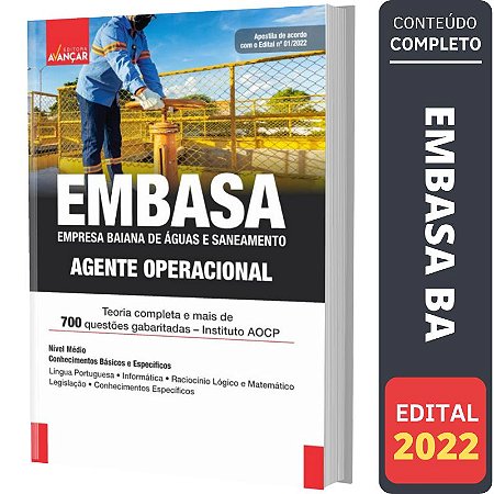 Apostila Concurso EMBASA BA - AGENTE OPERACIONAL