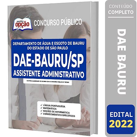 Apostila Concurso DAE Bauru SP - Assistente Administrativo