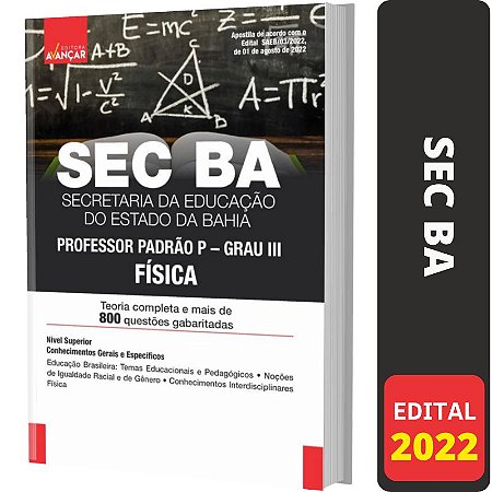 Apostila Concurso SEC BA - PROFESSOR DE FÍSICA