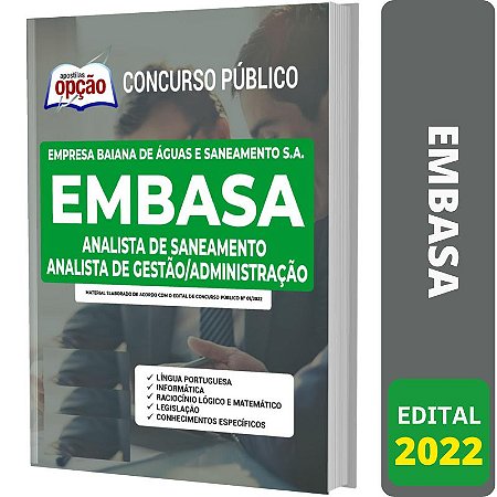 Apostila Concurso EMBASA - Analista de Saneamento - Gestão / Administração
