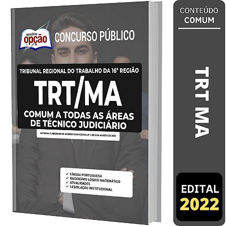 Apostila TRT MA Comum a Todas as Áreas de Técnico Judiciário