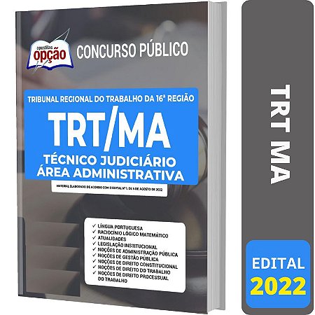 Apostila TRT MA - Técnico Judiciário - Área Administrativa