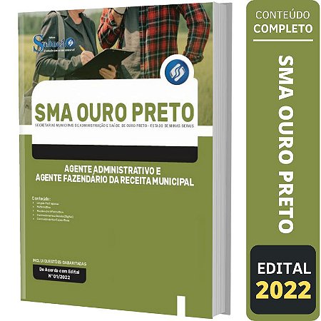 Apostila SMA Ouro Preto MG - Agente Administrativo
