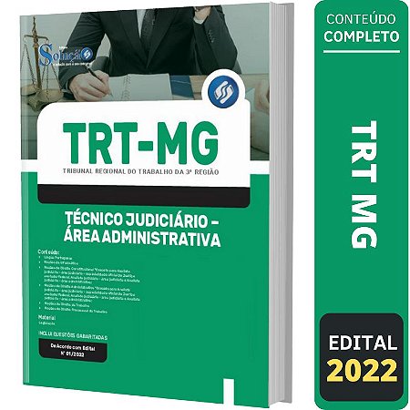 Apostila TRT MG - Técnico Judiciário Área Administrativa