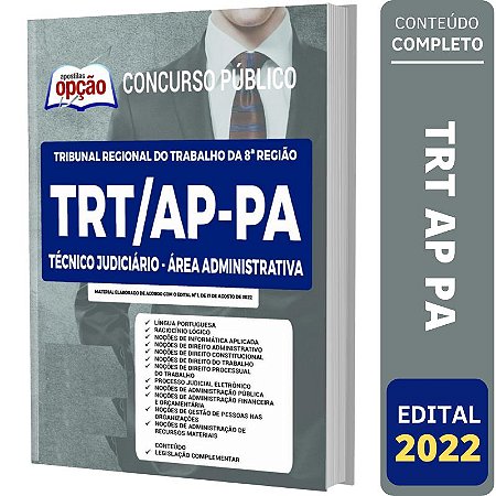 Apostila Concurso TRT AP PA - Técnico - Área Administrativa