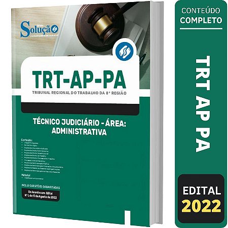 Apostila TRT AP PA - Técnico Judiciário - Administrativa