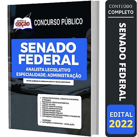 Apostila Senado Federal Analista Especialidade Administração