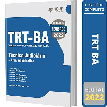 Apostila TRT BA 5ª Região - Técnico Área Administrativa