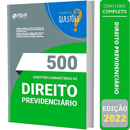 Livro de Questões Gabaritadas de Direito Previdenciário