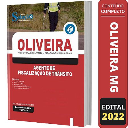 Apostila Oliveira MG - Agente de Fiscalização de Trânsito