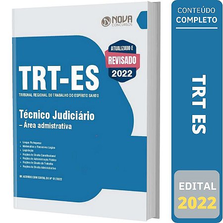 Apostila TRT ES - Técnico Judiciário - Área Administrativa