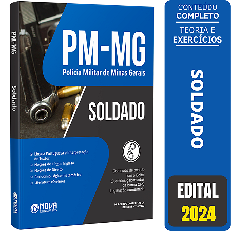 Apostila Concurso PM MG 2024 - Soldado PM - Nova Concursos