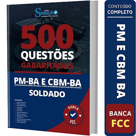 Caderno De Testes Pm Ba E Cbm Ba - Soldado