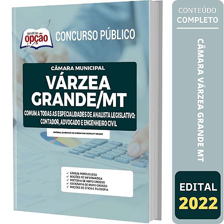 Apostila Várzea Grande MT - Comum Cargos de Nível Superior