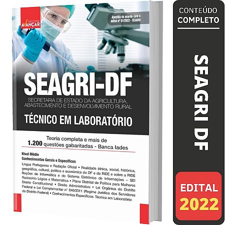 Apostila Seagri Df - Técnico Em Laboratório