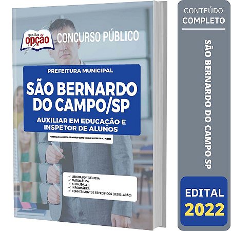 Apostila São Bernardo do Campo SP - Auxiliar em Educação