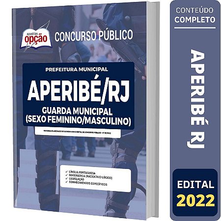 Apostila Aperibé RJ - Guarda Municipal Masculino Feminino