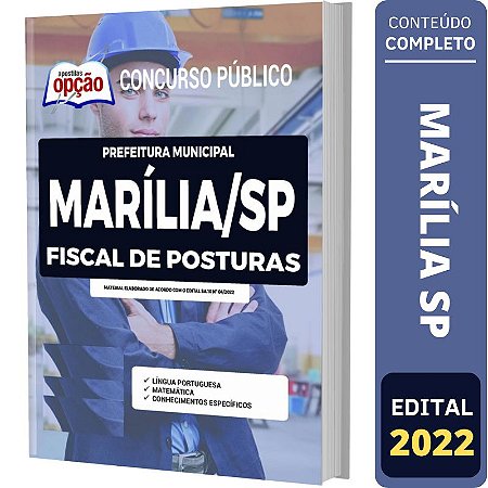 Apostila Prefeitura de Marília SP - Fiscal de Posturas