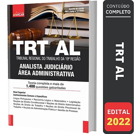 Apostila Trt Al 19º Região - Analista Área Administrativa